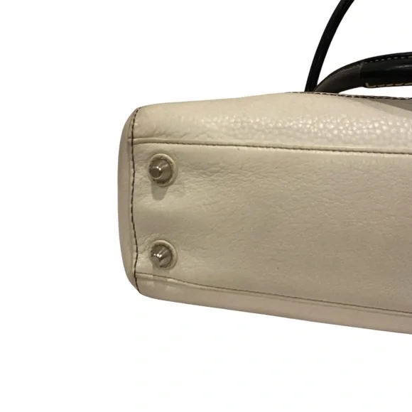 Coach Hampton Ivory Leather Satchel Shoulder Bag - Excellent Condition - Picture 5 of 11